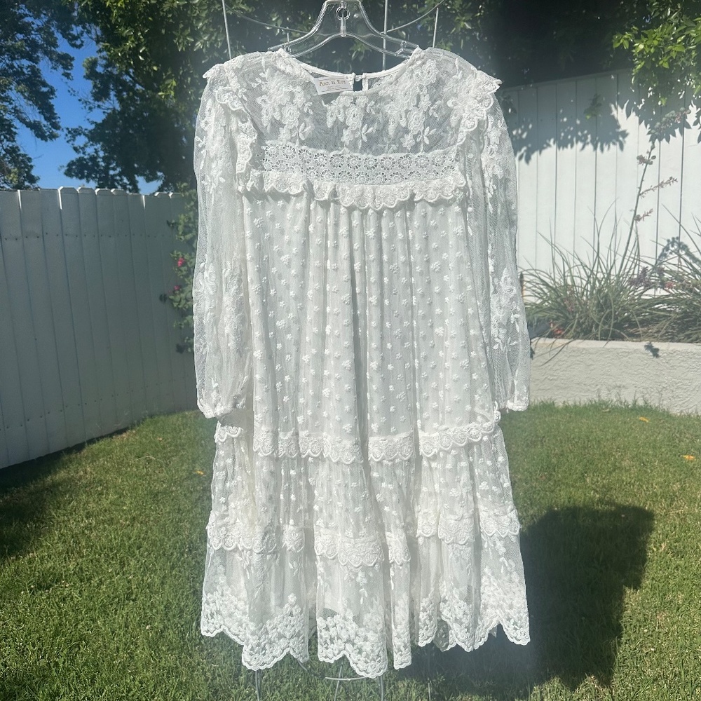 Ann N Eve White Lace Dress